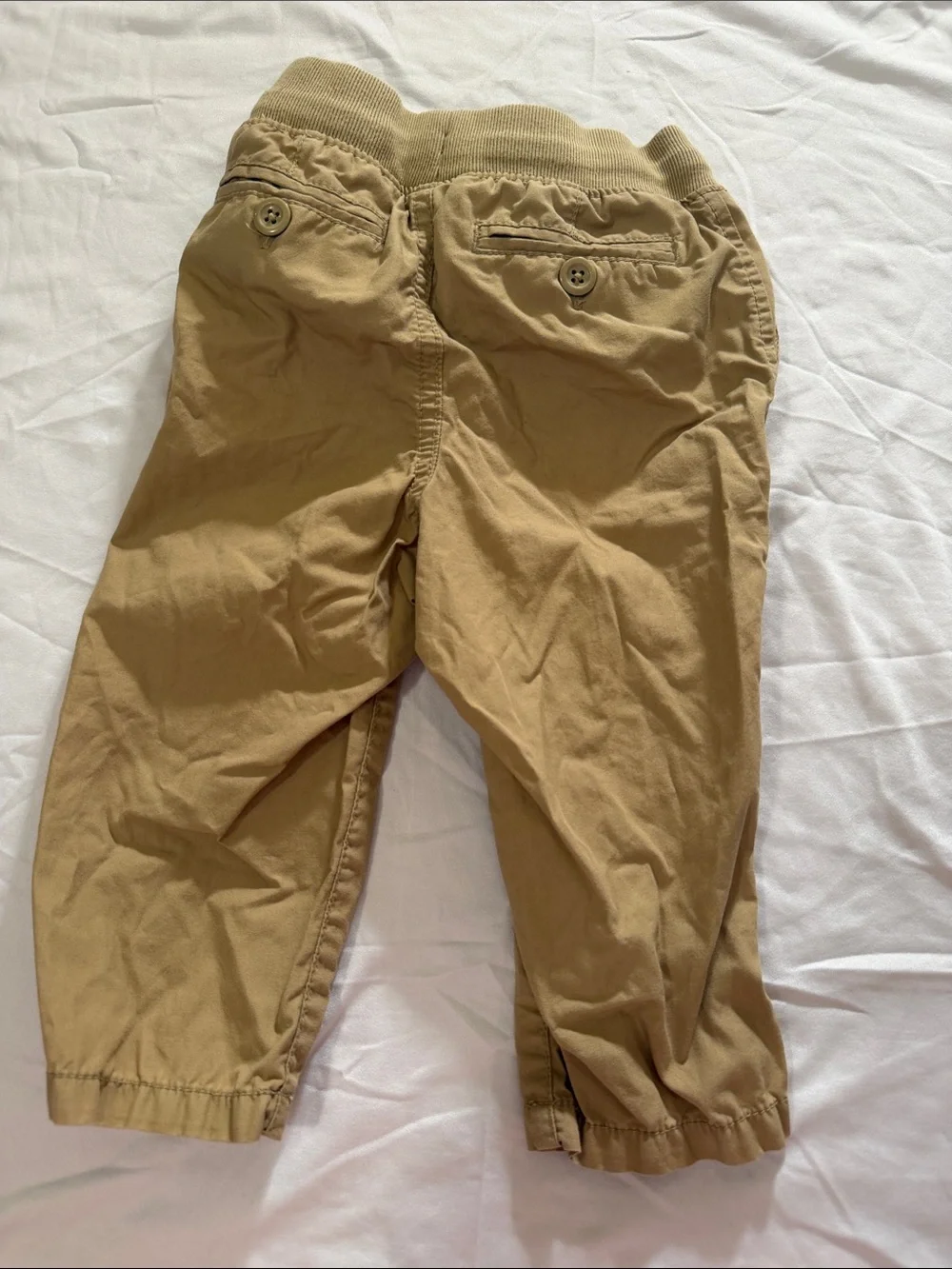 GAP Boys Khaki Drawstring Jogger Pants